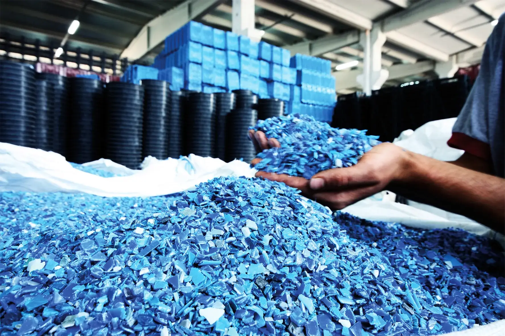 Plastic granulate, output quality depends entirely on accurate identification at sorting stage