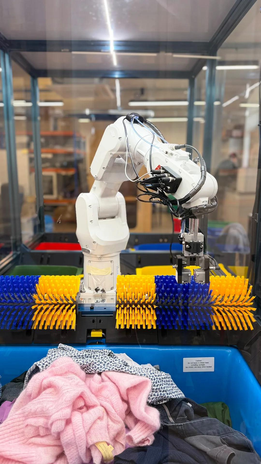 FabriBot robotic arm, close-up detail