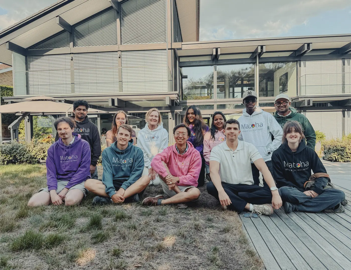 The Matoha team outside the London office